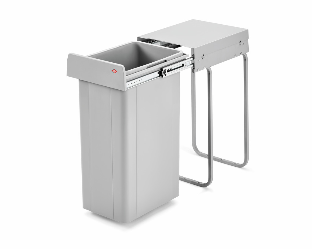 Naber WESCO® Traditionline Single-Boy 545 S/300-1, Abfallsammelsystem, alugrau