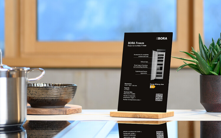 BORA Produktaufsteller Freeze F178GW