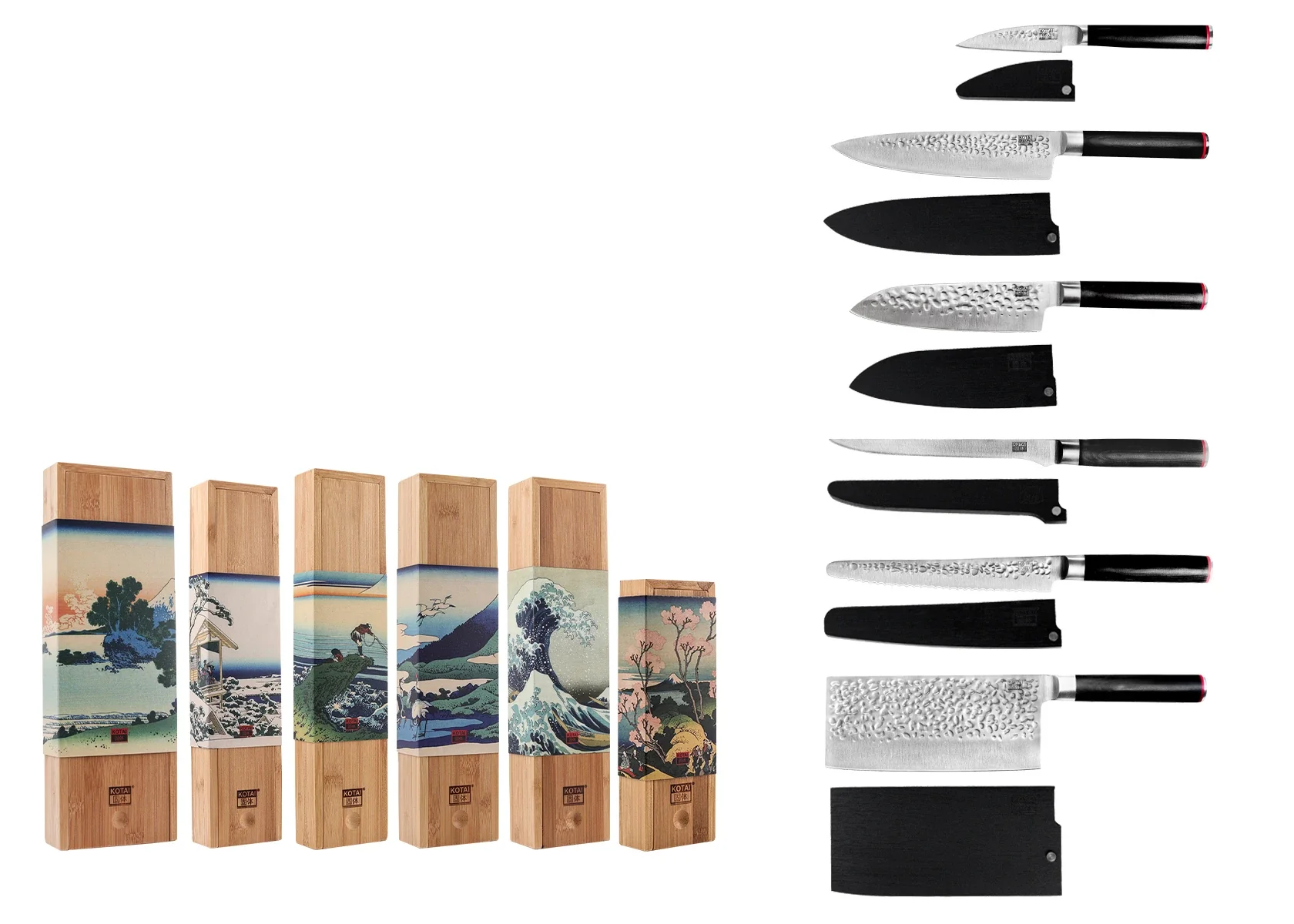 KOTAI PAKKA Komplettset: 6 Messer KOTAI PAKKA Komplettset: 6 Messer