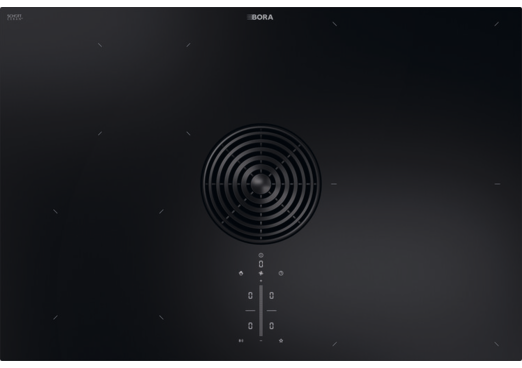 BORA M Pure Rough Kombi-Induktionskochfeld mit integriertem Kochfeldabzug - Umluft
