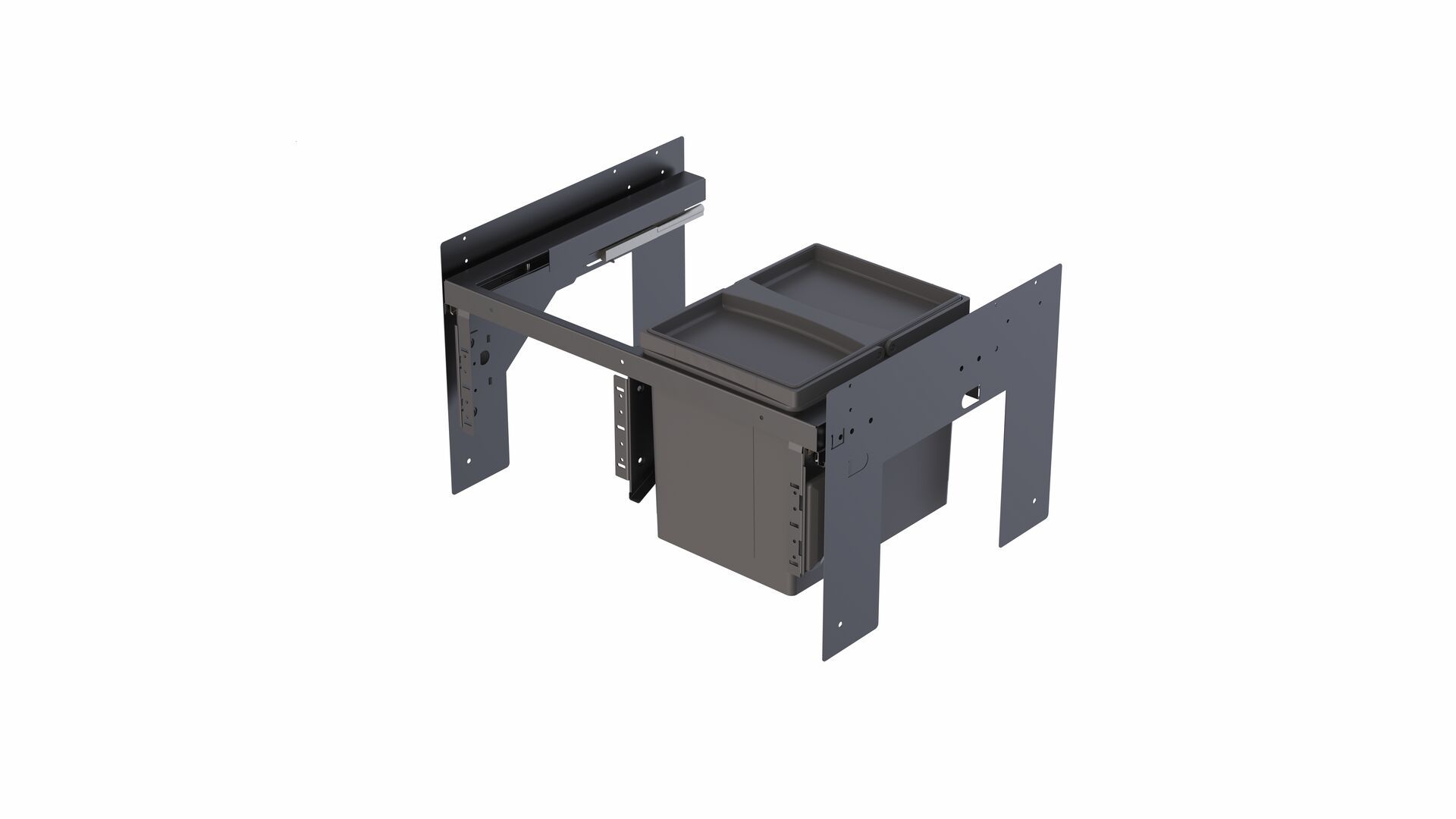 Naber WESCO® Pullboy Soft Fusion 320 K/600-1 , Abfallsammelsystem, anthrazit