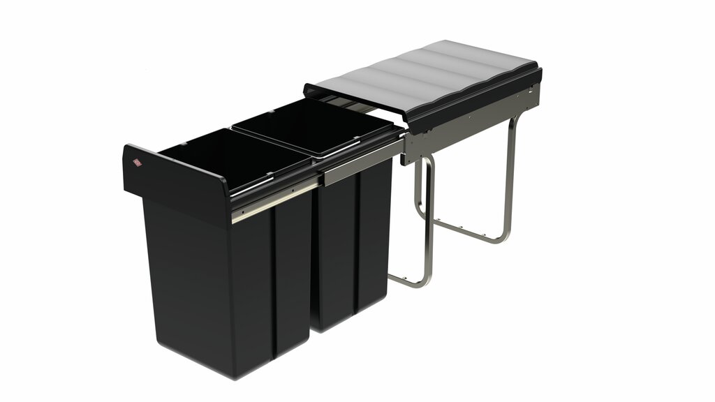Naber WESCO® Traditionline Double-Boy 410 ECO/300-2, Abfallsammelsystem, schwarz