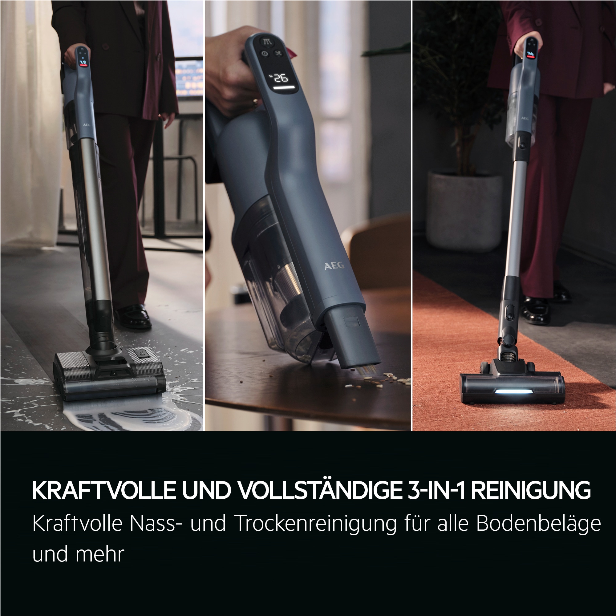 AEG AW82U2DG 8000 3-in1 Wet&Dry Akku-Staubsauger