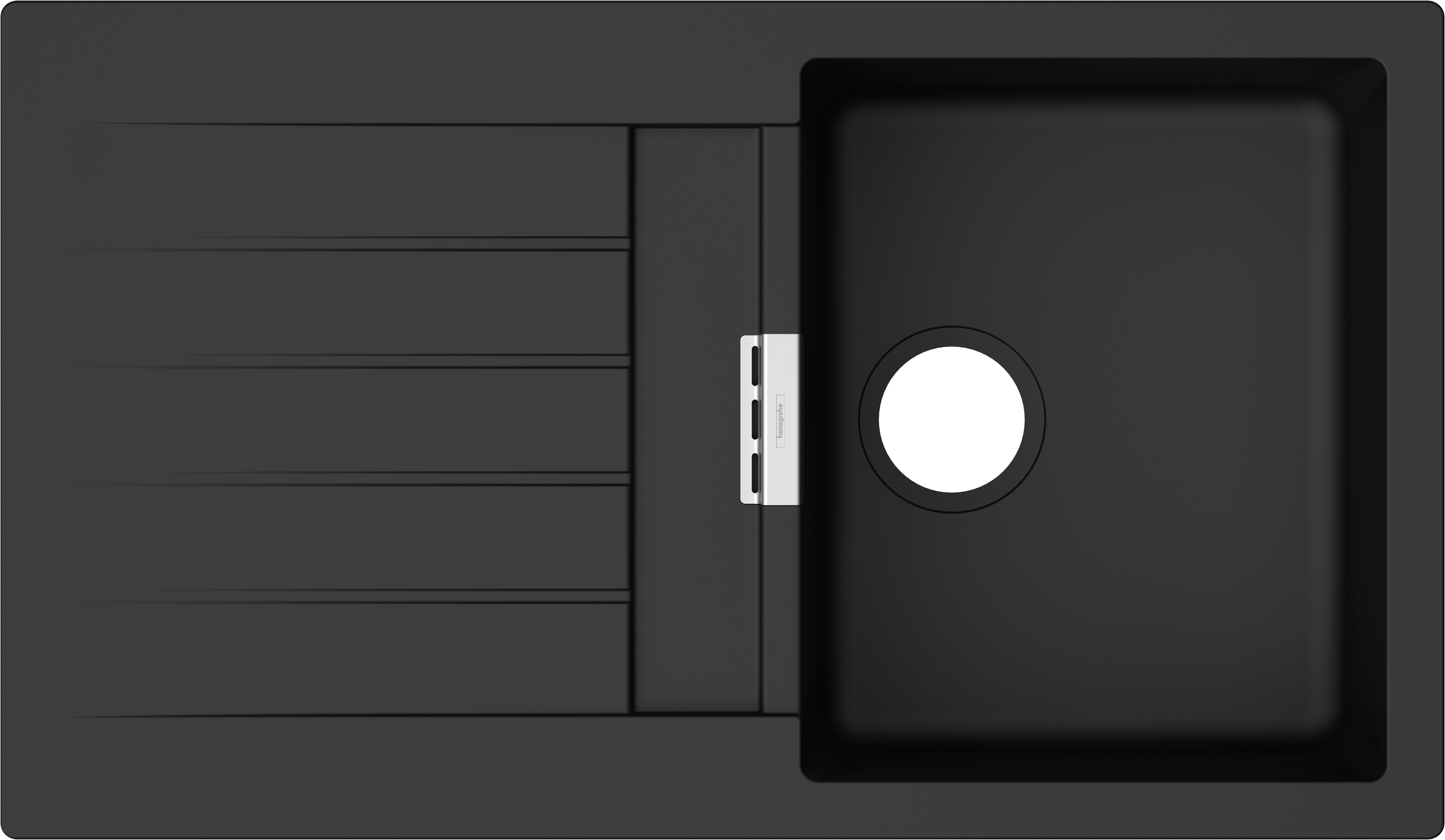 hansgrohe S52 S520-F345 Einbauspüle mit automatischer Ablaufgarnitur
