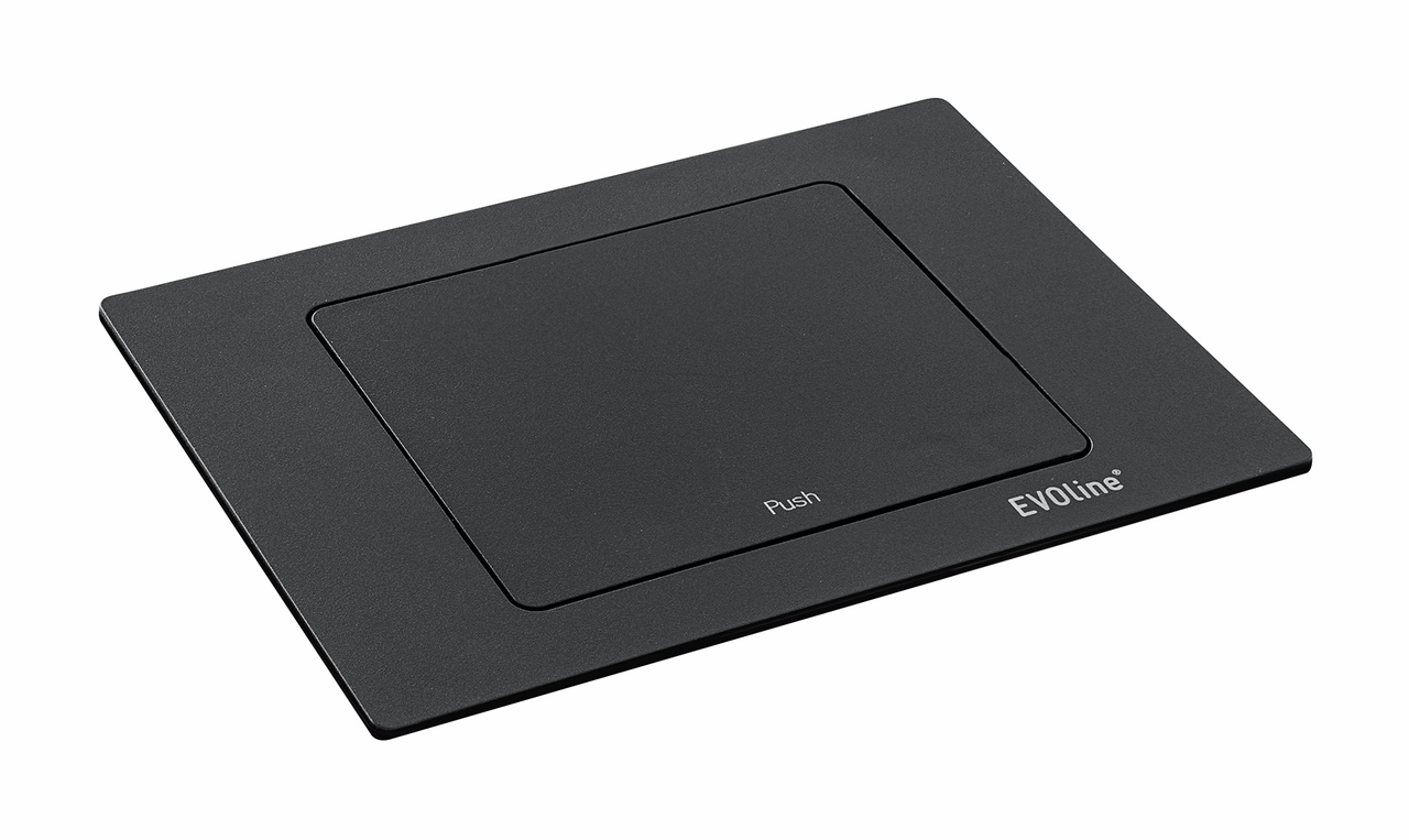 Naber Evoline® Spin, Steckdosenelement, schwarz matt
