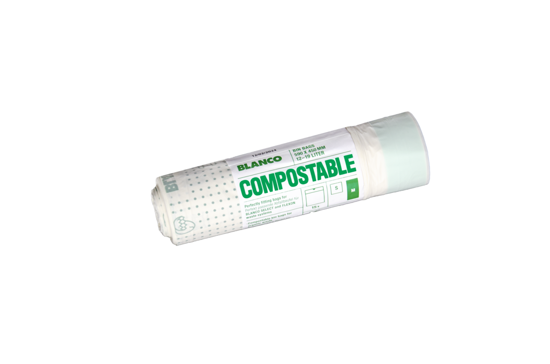 Compostable bin bags M (15-19 Liter)
