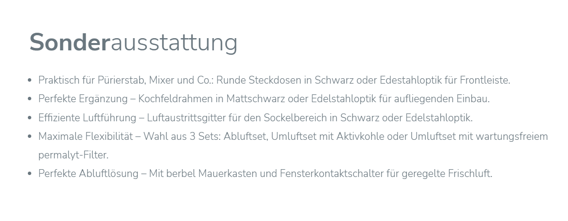 berbel Kochfeldabzug BKA 83 DLC Mattschwarz