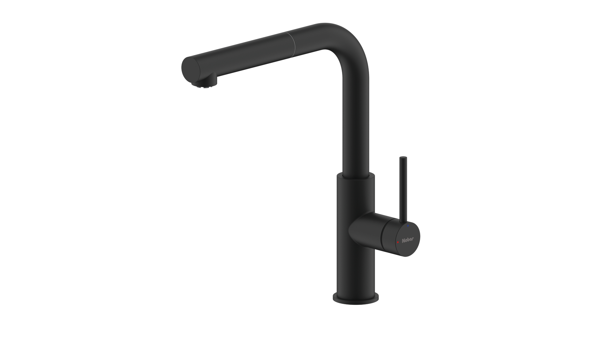 Naber SERVIZIO Namor® 7 , Spültischarmatur, schwarz matt, Niederdruck