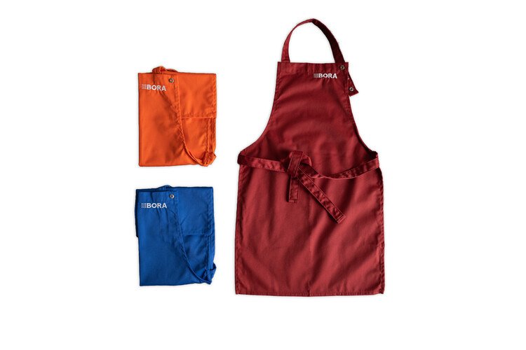 BORA Kinderschürze 3er Set rot/blau/orange