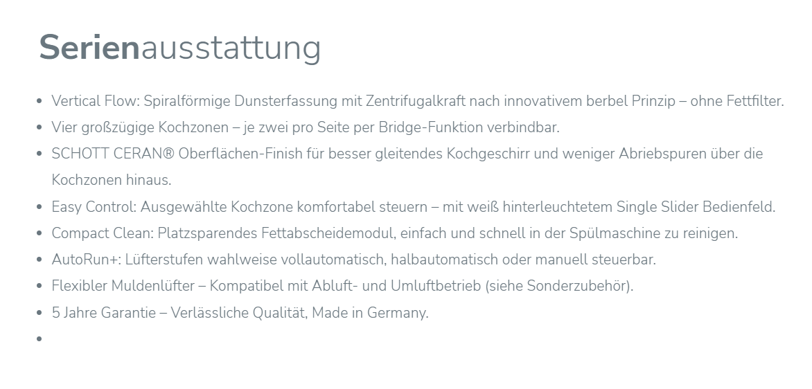 berbel Kochfeldabzug BKA 83 DLP Mattschwarz