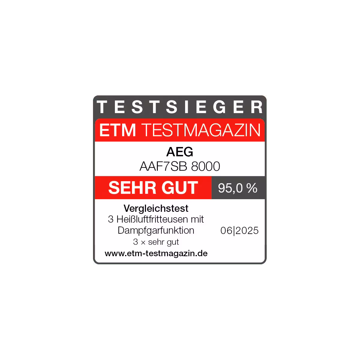 AEG AAF7SB Heissluftfritteuse