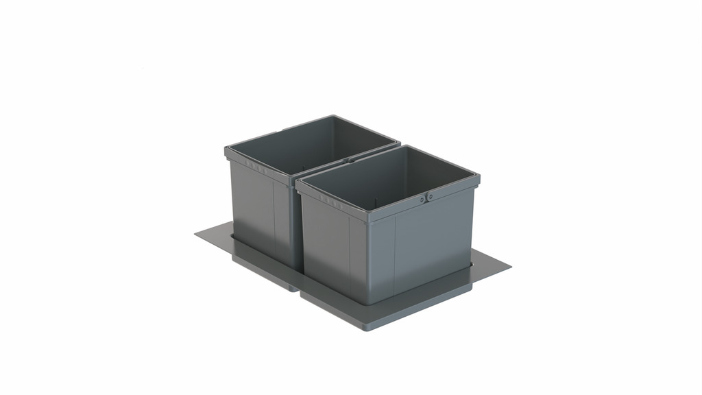 Naber WESCO® Pullboy Versa 265 K/600-2, Abfallsammelsystem, oriongrau, H 265 mm