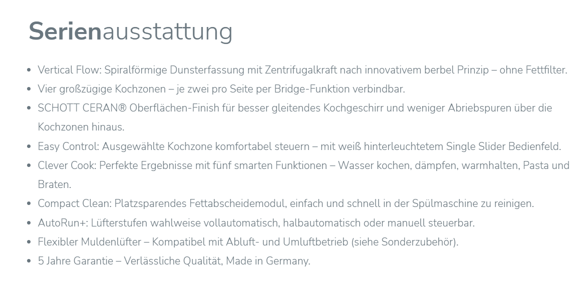 berbel Kochfeldabzug BKA 83 DLA Mattschwarz