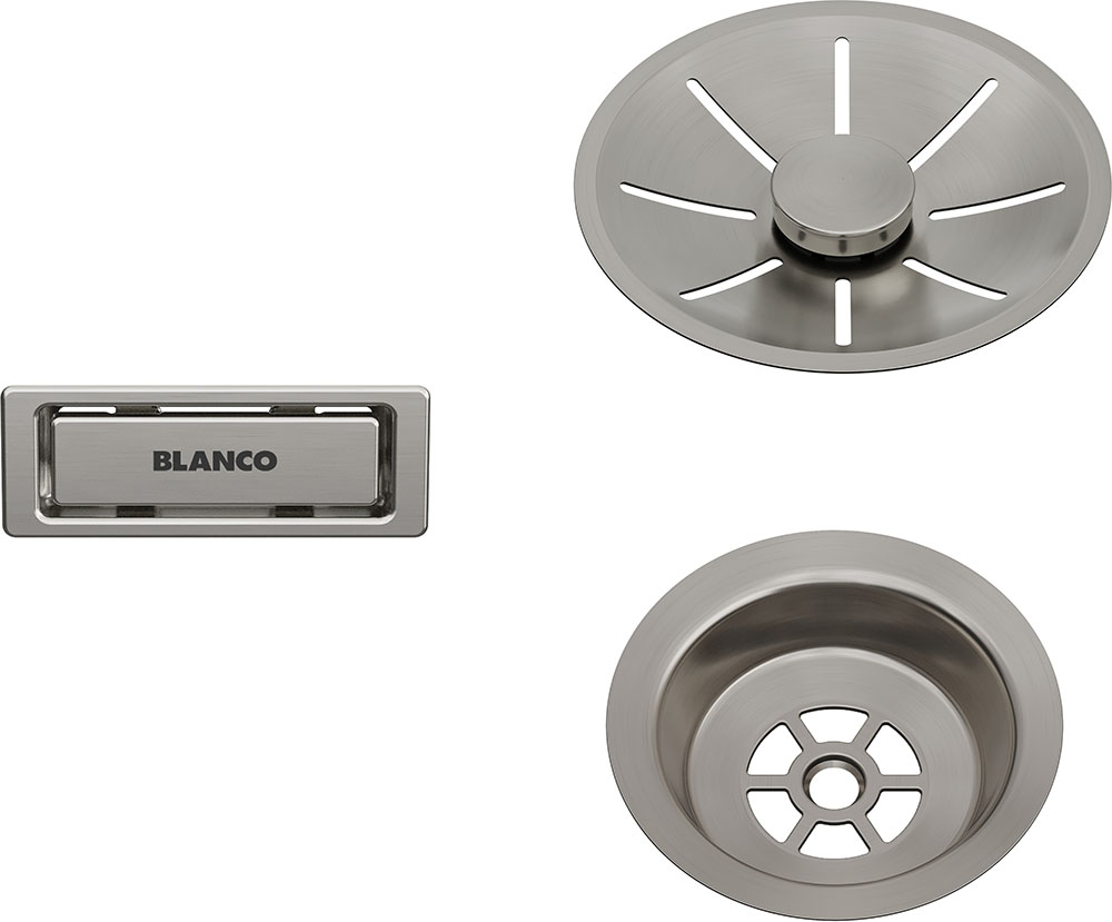 Ab- u. Überlaufset satin platinum InFino