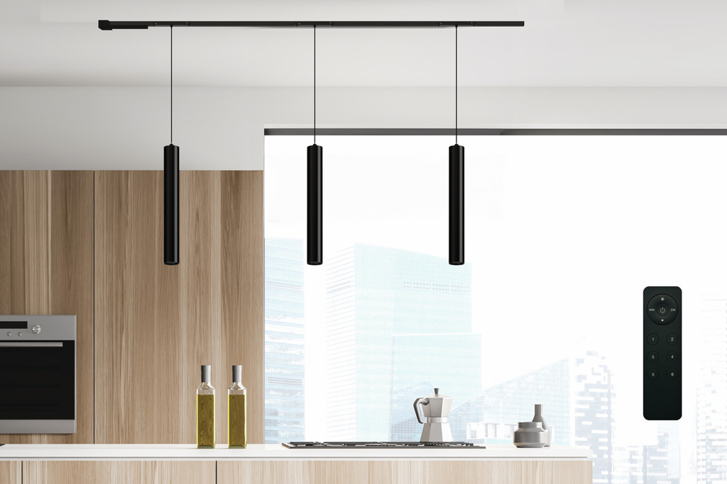 Naber Easytrack Set Cooking Pendel, Leuchte, schwarz matt