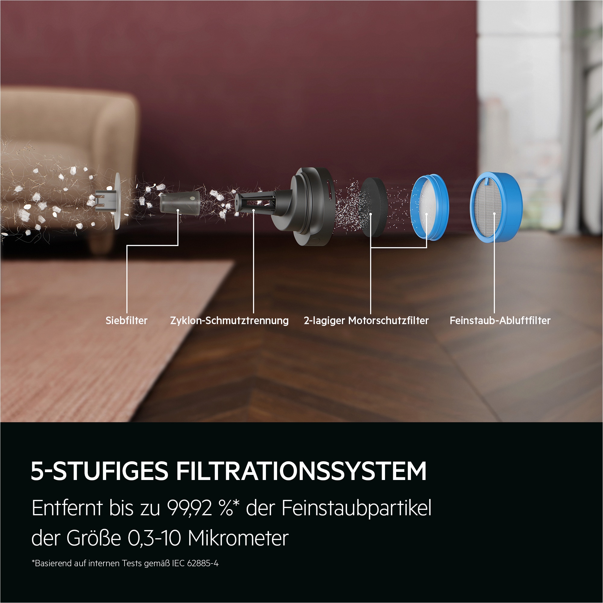 AEG AP61CB21WS 6000 Akku-Staubsauger kabellos