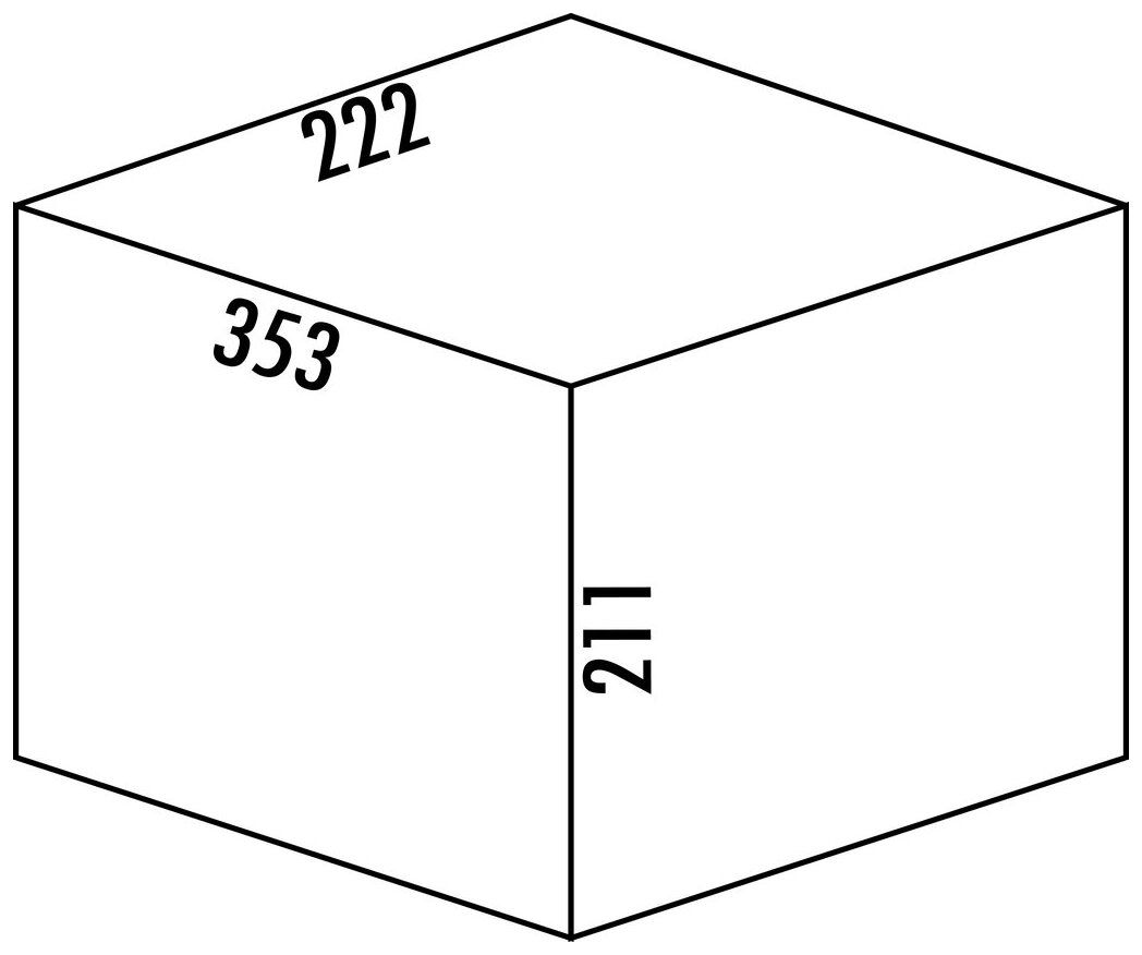 Naber Ersatzbehälter, Einzeleimer, grün, 15 Liter