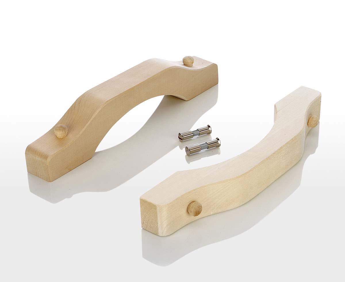 Türgriff-Set geschwungene Form für Glastüren