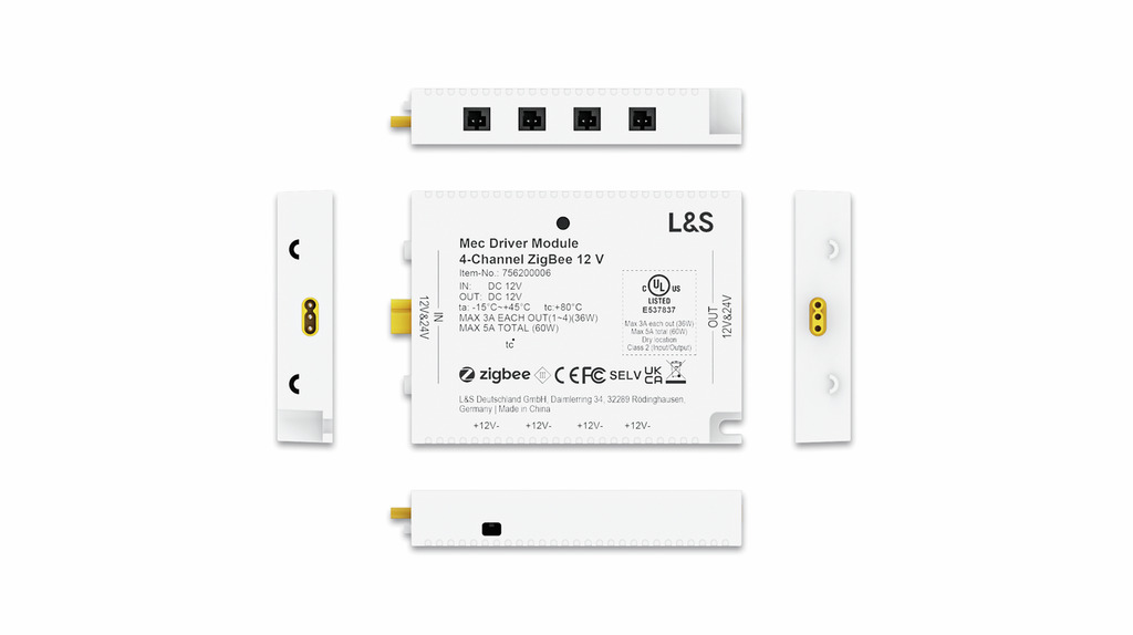 Naber MEC Driver LED 4-Kanal Modul Funk/ZigBee, Zubehör