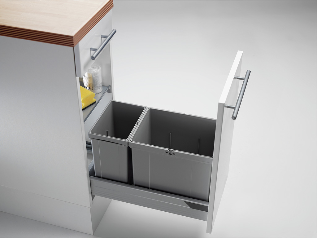 Naber WESCO® Pullboy Vario 335 S/300-2, Abfallsammelsystem, alugrau