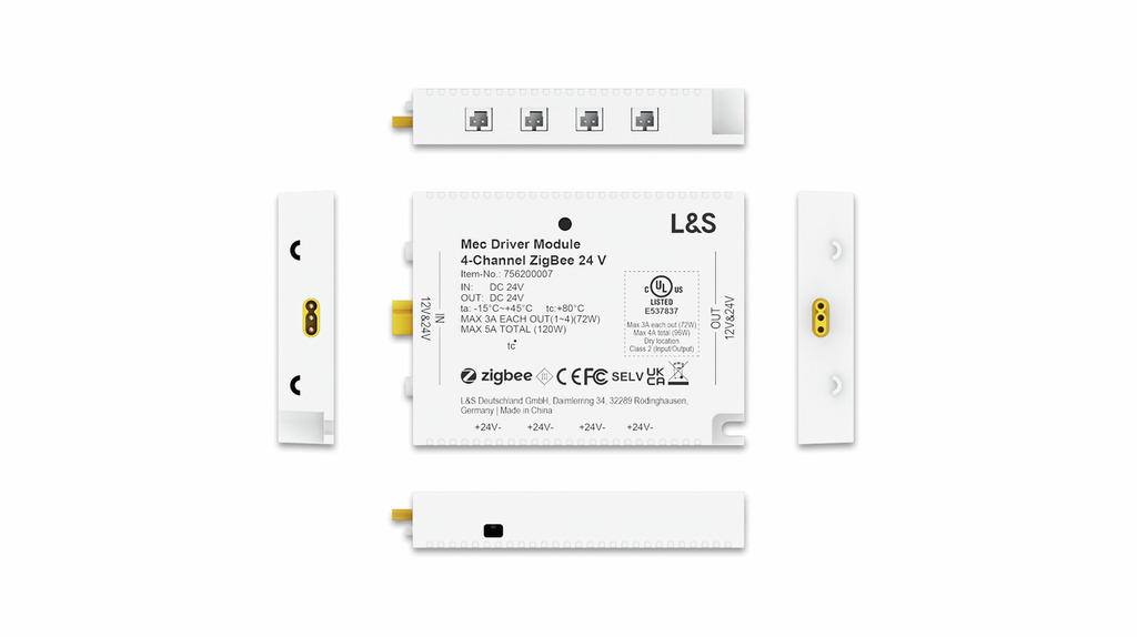 Naber MEC Driver LED 4-Kanal Modul Funk/ZigBee, Zubehör