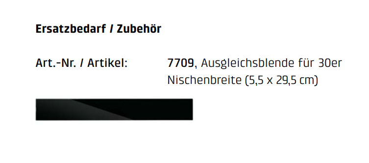 CASO-Blende für WDU 18