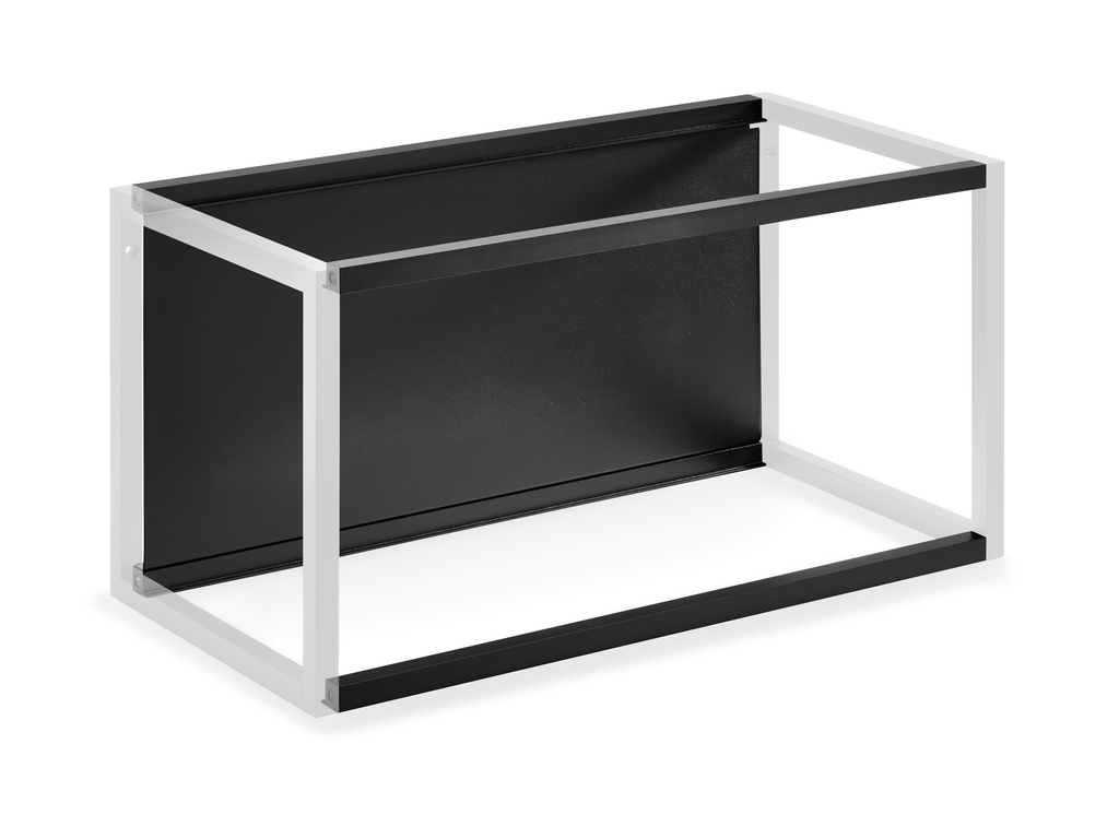 Cubo Rückwand Set 900, Regalsystem, 900 mm, schwarz matt