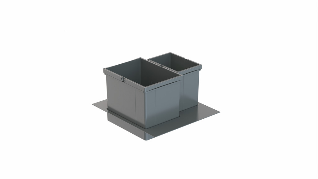 Naber WESCO® Pullboy Versa 265 K/500-2, Abfallsammelsystem, oriongrau, H 265 mm