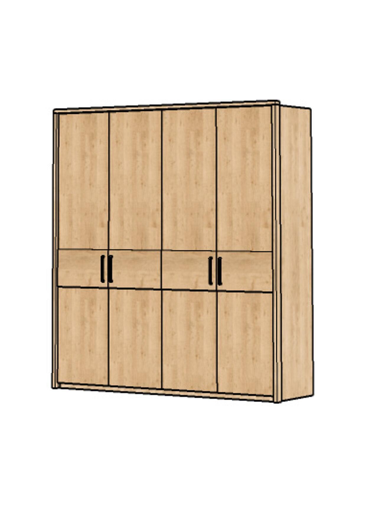 Kleiderschrank Florenz, 4-trg.