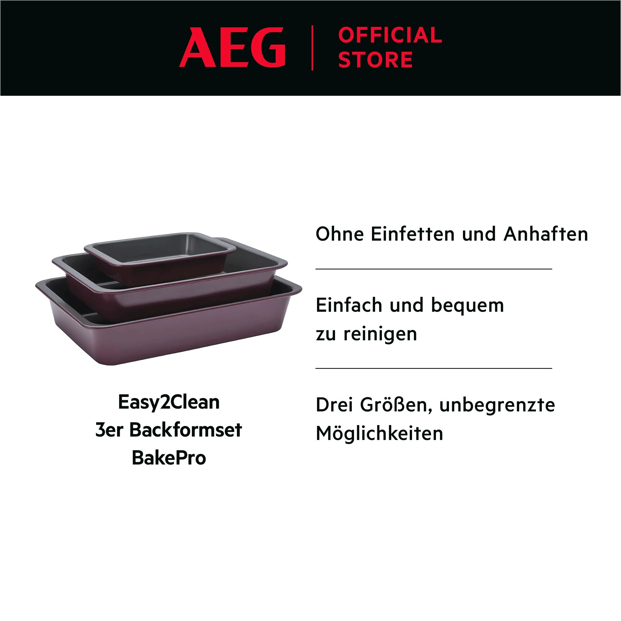 AEG A9OOECTS Easy2Clean Backformset BakePro