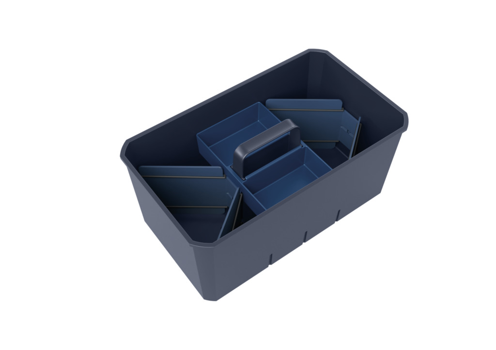 Naber Cox Work® Blues, Utensilienbox, Set-2, inkl. Kleinteilebox, 2 x U-Trenner/V-Trenner