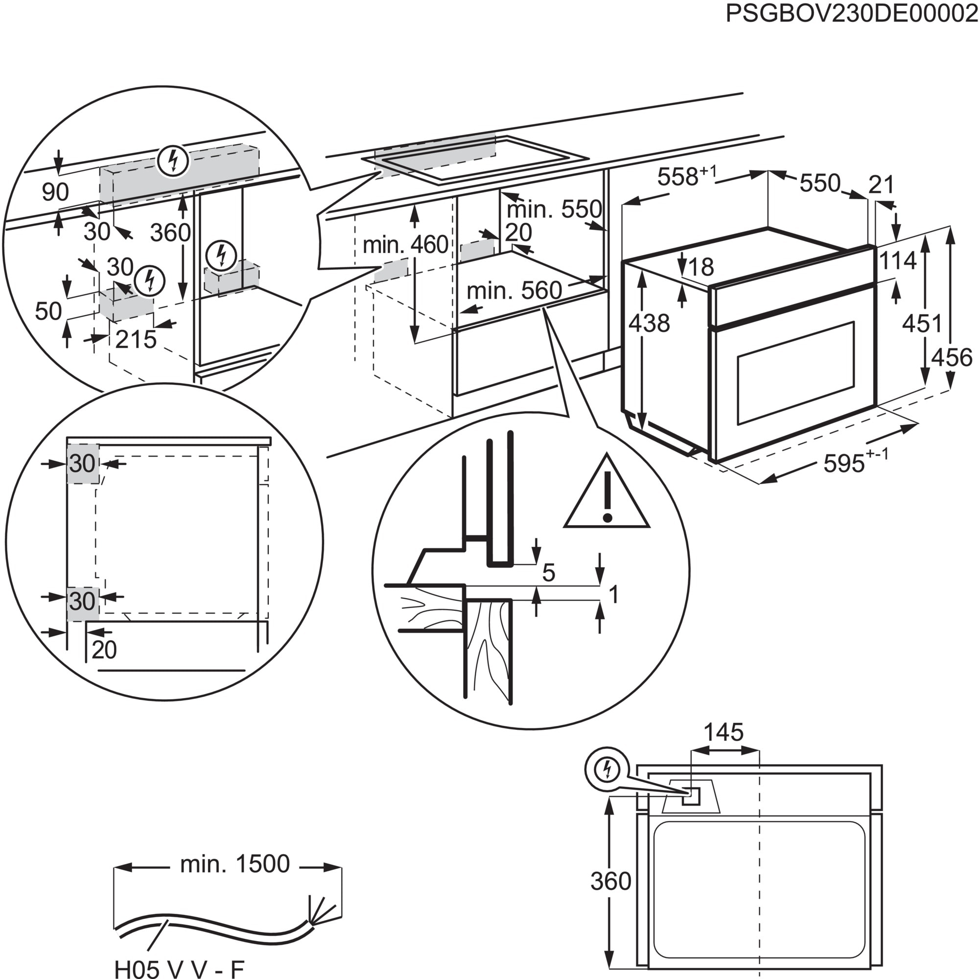 AEG CM7600T Einbauherd/Backofen