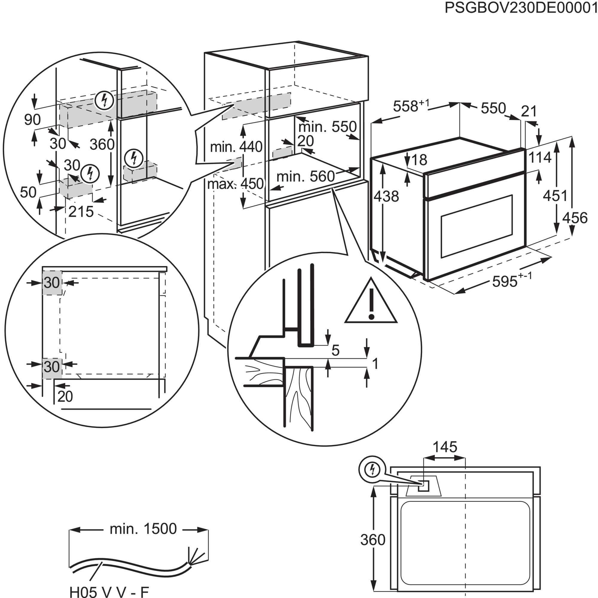 AEG CM7600T Einbauherd/Backofen