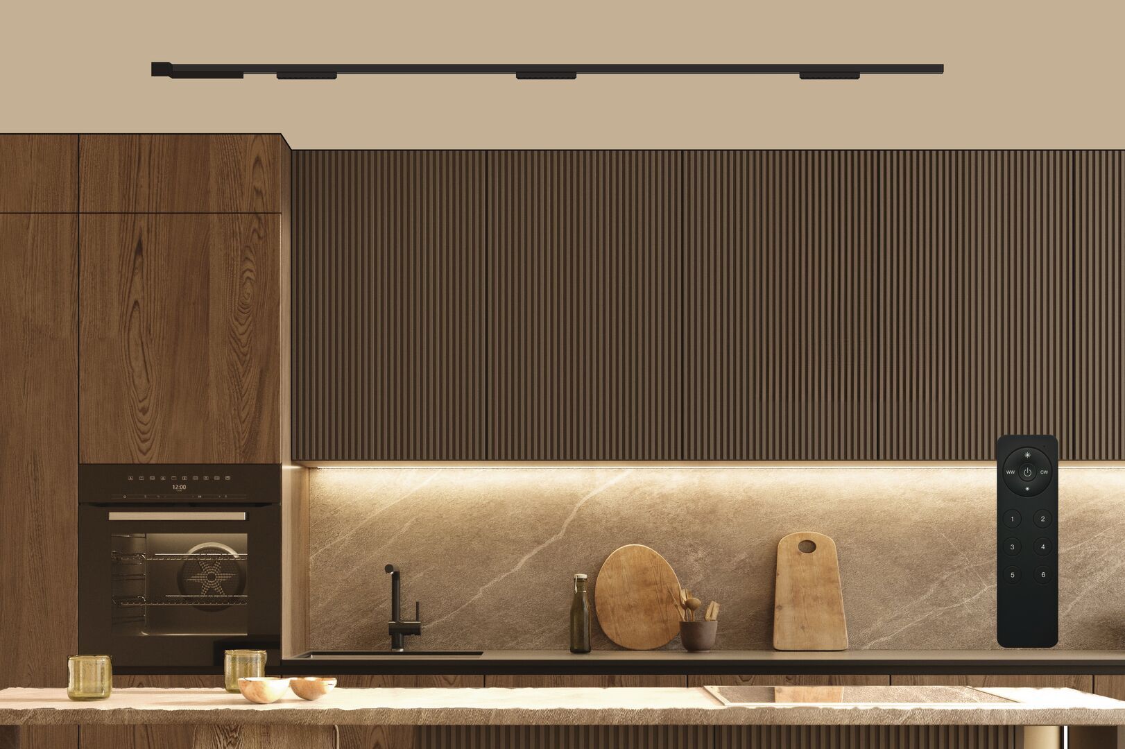 Naber Easytrack Set Cooking Power, Leuchte, schwarz matt