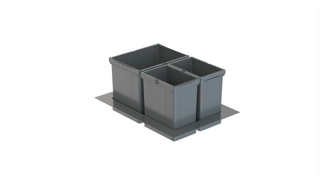 Naber WESCO® Pullboy Versa 265 S/500-3, Abfallsammelsystem, anthrazit, H 265 mm